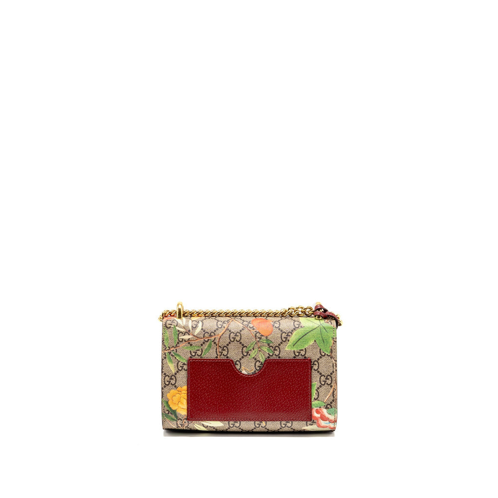 GUCCI SMALL PADLOCK SHOULDER BAG TIAN GG SUPREME CANVAS/LEATHER BROWN/MULTICOLOUR GHW