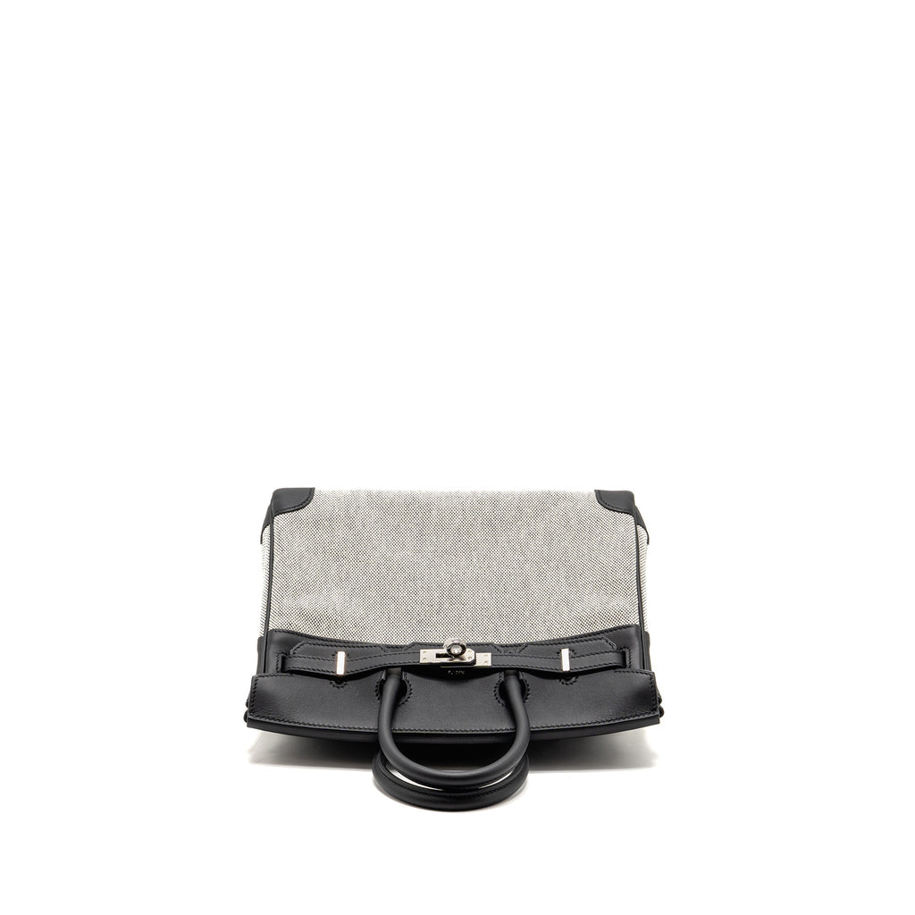 HERMES BIRKIN 25 TOILE SWIFT / CANVAS BLACK SHW