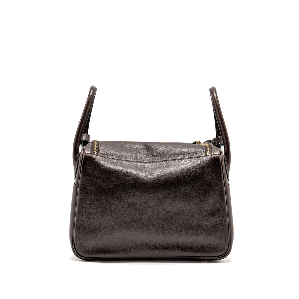 HERMES LINDY 30 EVERGRAIN EBENE GHW
