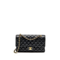 CHANEL MEDIUM CLASSIC DOUBLE FLAP BAG CAVIAR BLACK GHW