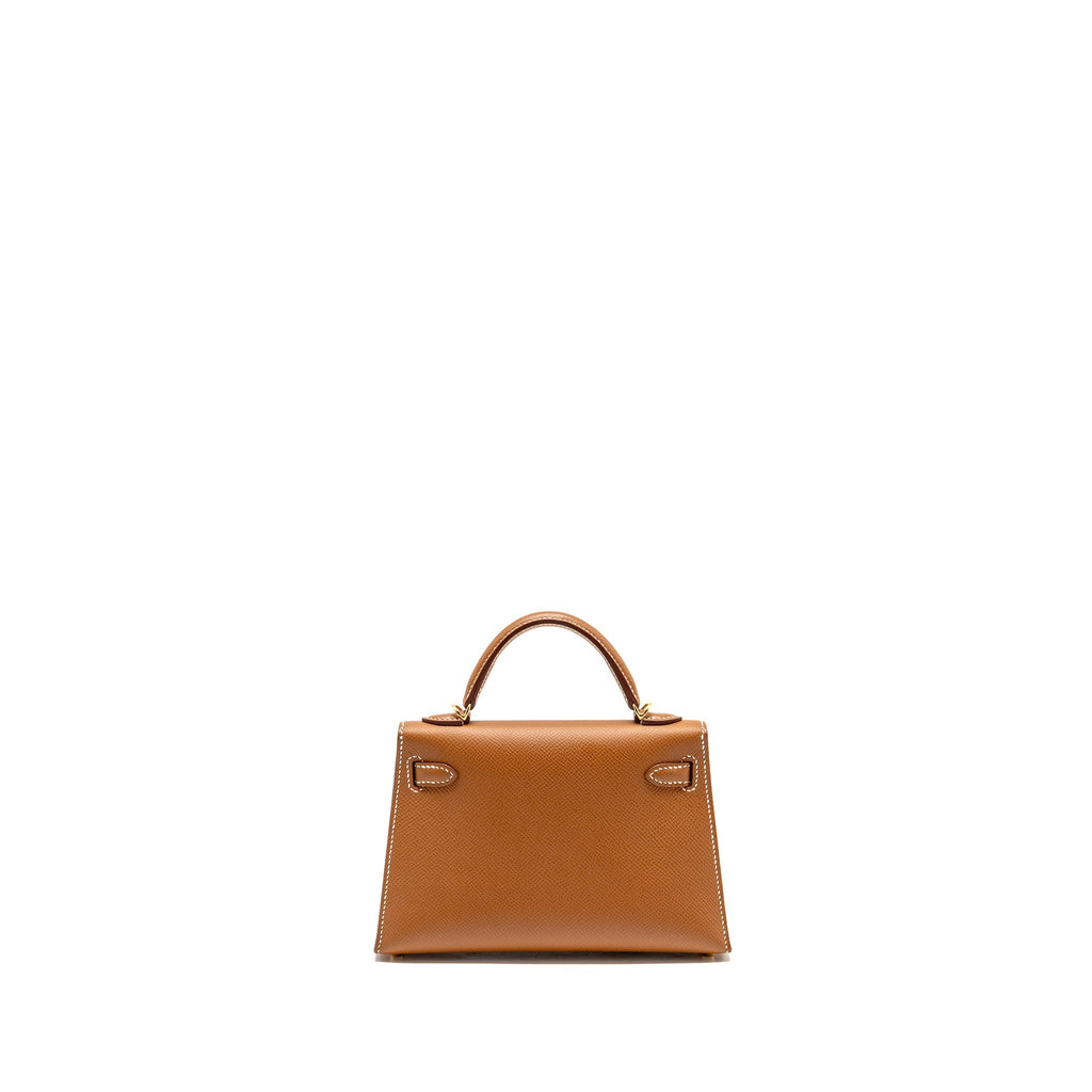 HERMES MINI KELLY II EPSOM GOLD GHW