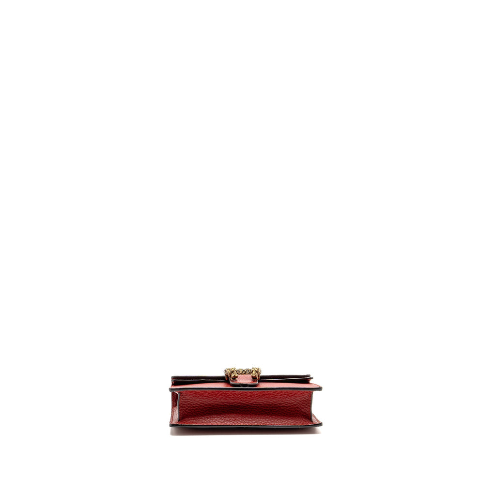 GUCCI DIONYSUS MINI BAG CALFSKIN RED MULTICOLOUR HARDWARE