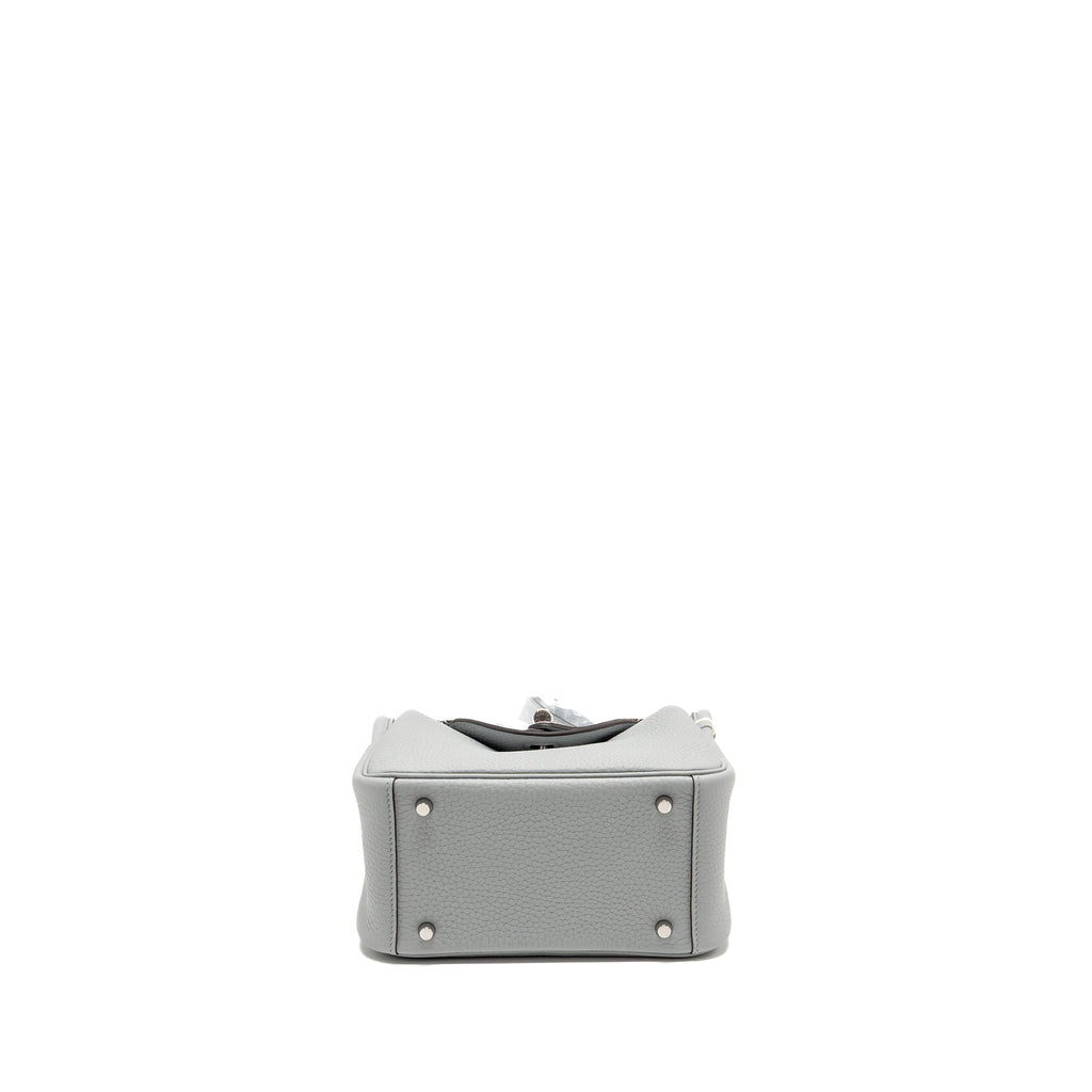 HERMES MINI LINDY II CLEMENCE BLUE GLACIER SHW