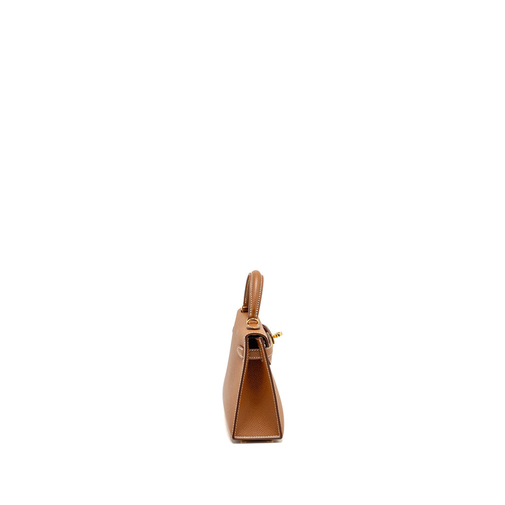 HERMES MINI KELLY II EPSOM GOLD GHW