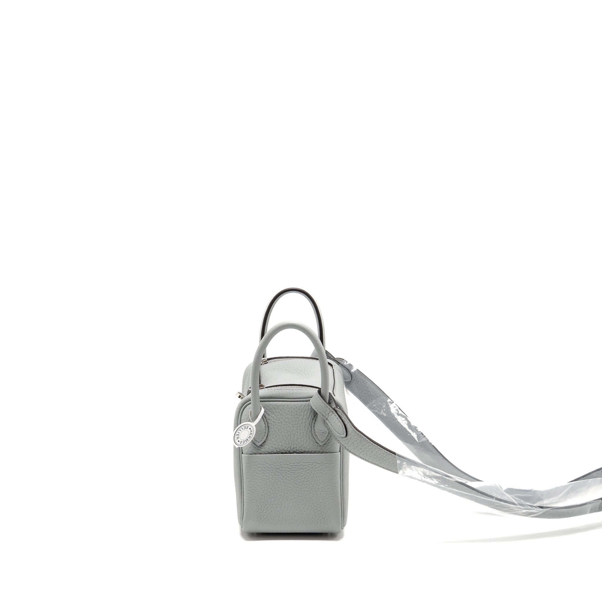HERMES MINI LINDY II CLEMENCE BLUE GLACIER SHW