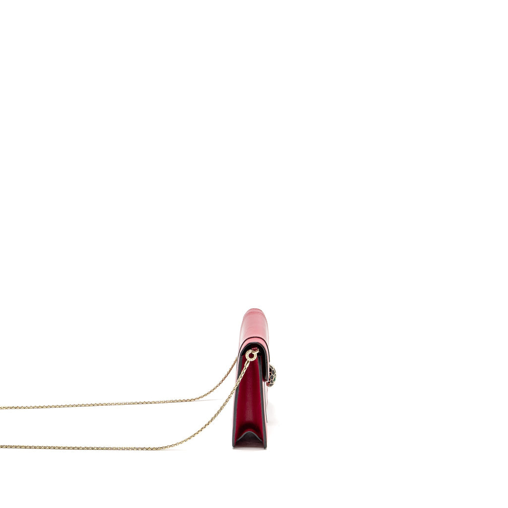 BVLGARI SERPENTI FOREVER CHAIN BAG CALFSKIN PINK LGHW