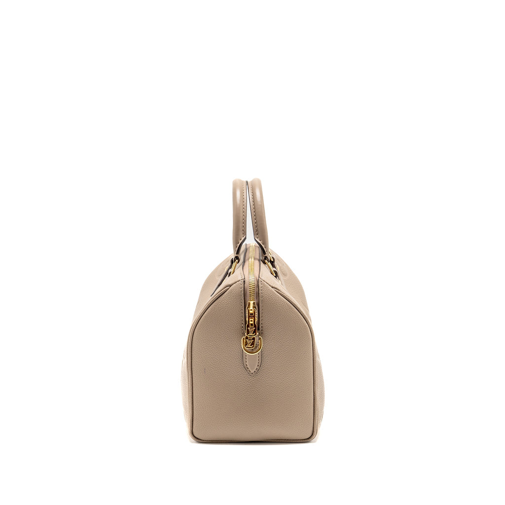 LOUIS VUITTON SPEEDY BANDOULIÈRE 25 EMPREINTE LEATHER TOURTERELLE GHW