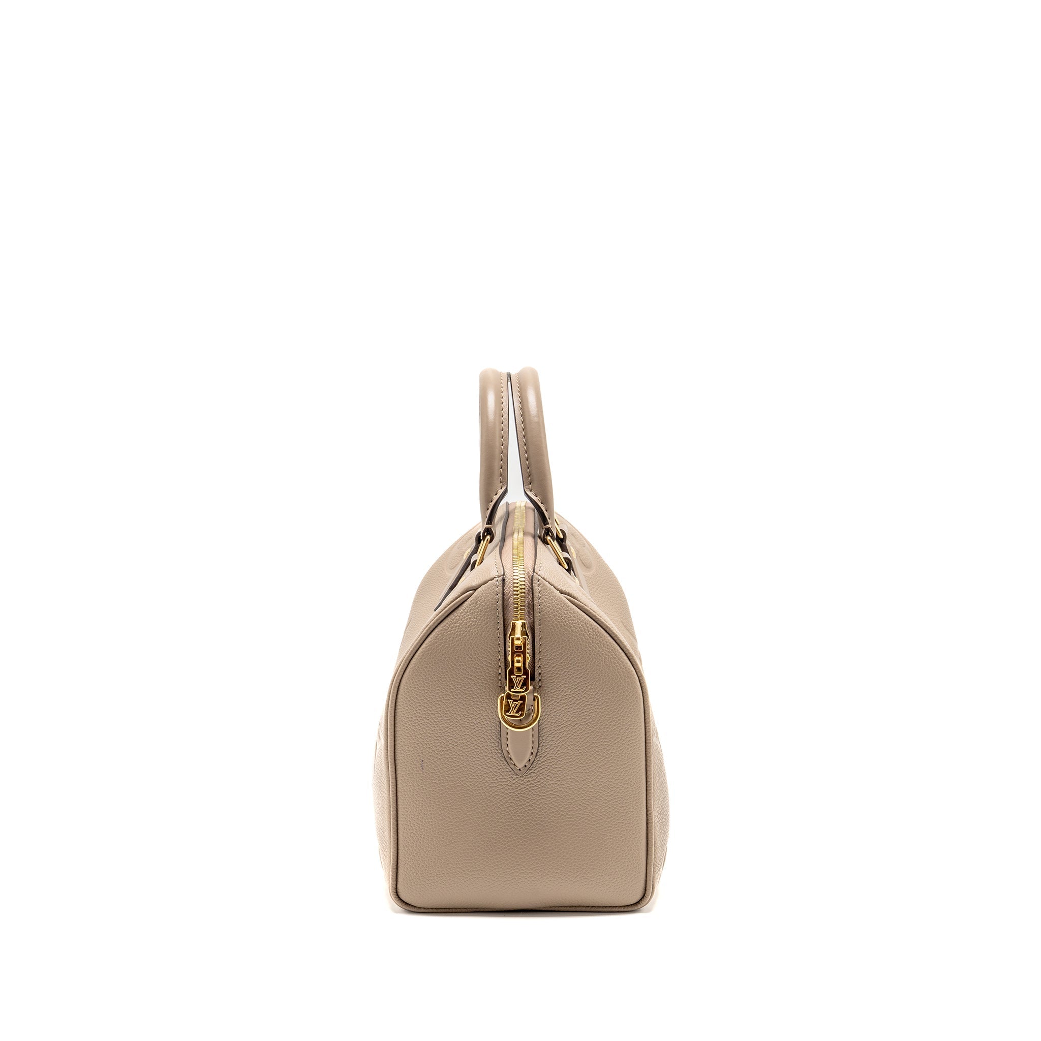 LOUIS VUITTON SPEEDY BANDOULIÈRE 25 EMPREINTE LEATHER TOURTERELLE GHW