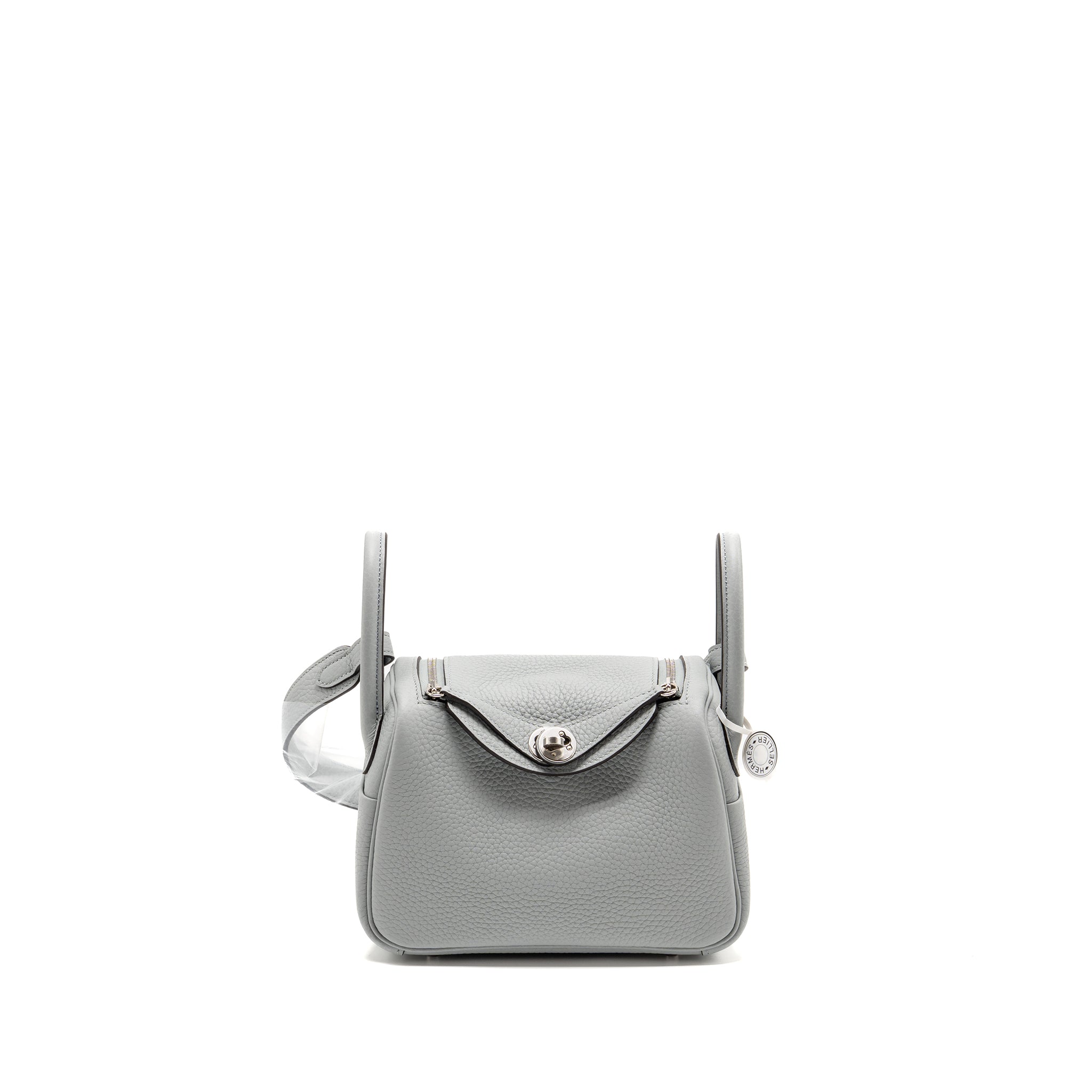 HERMES MINI LINDY II CLEMENCE BLUE GLACIER SHW