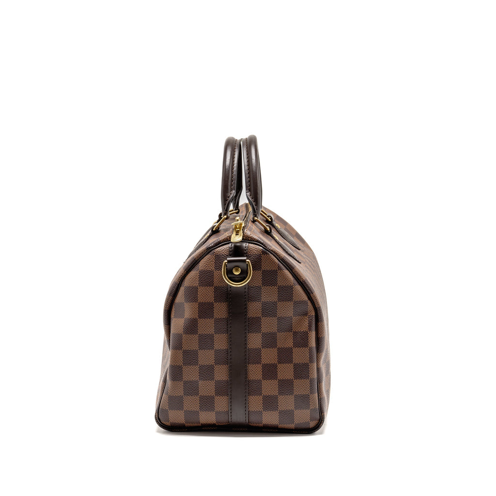 LOUIS VUITTON SPEEDY BANDOULIERE 30 DAMIER EBENE CANVAS GHW