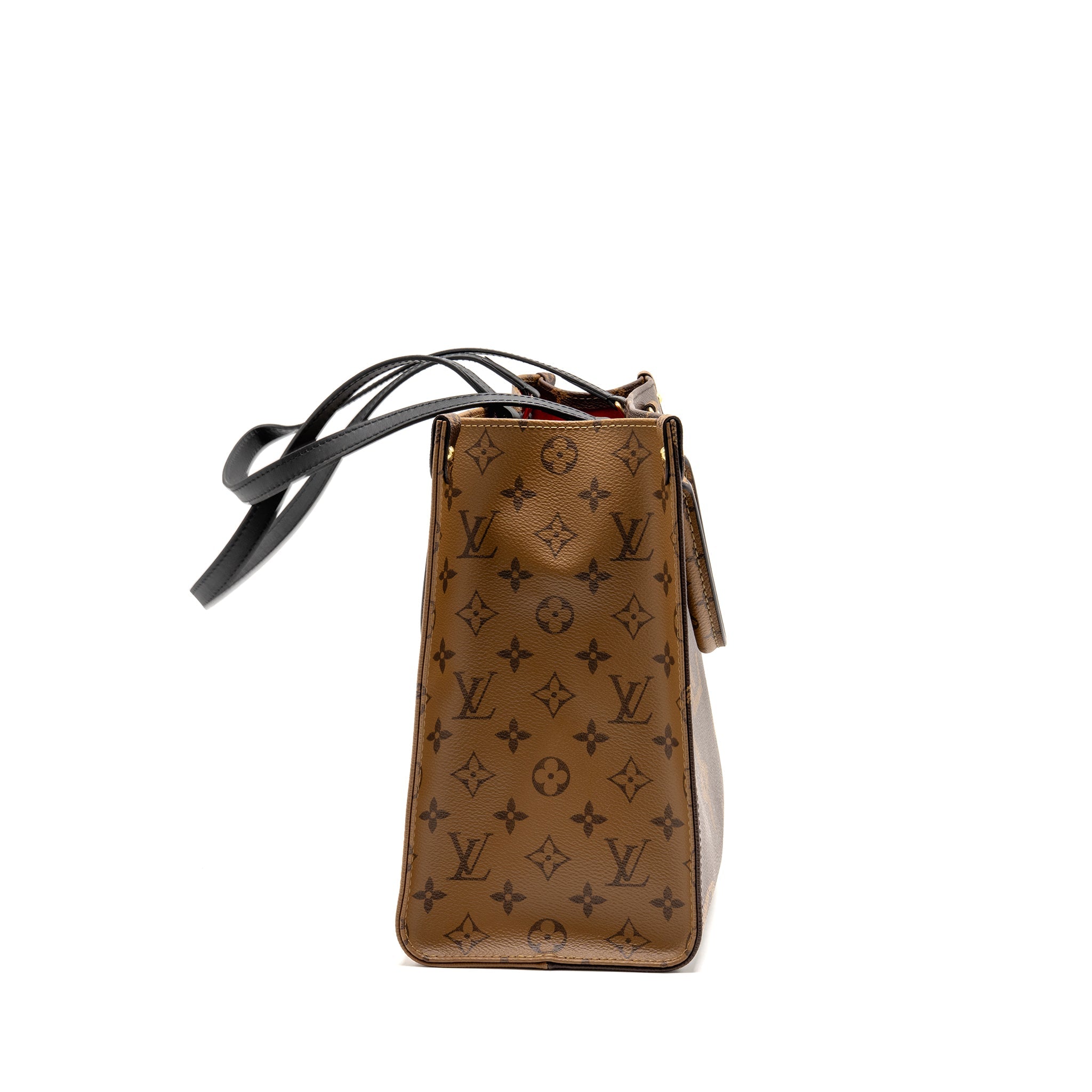 LOUIS VUITTON ONTHEGO MM MONOGRAM REVERSE CANVAS GHW