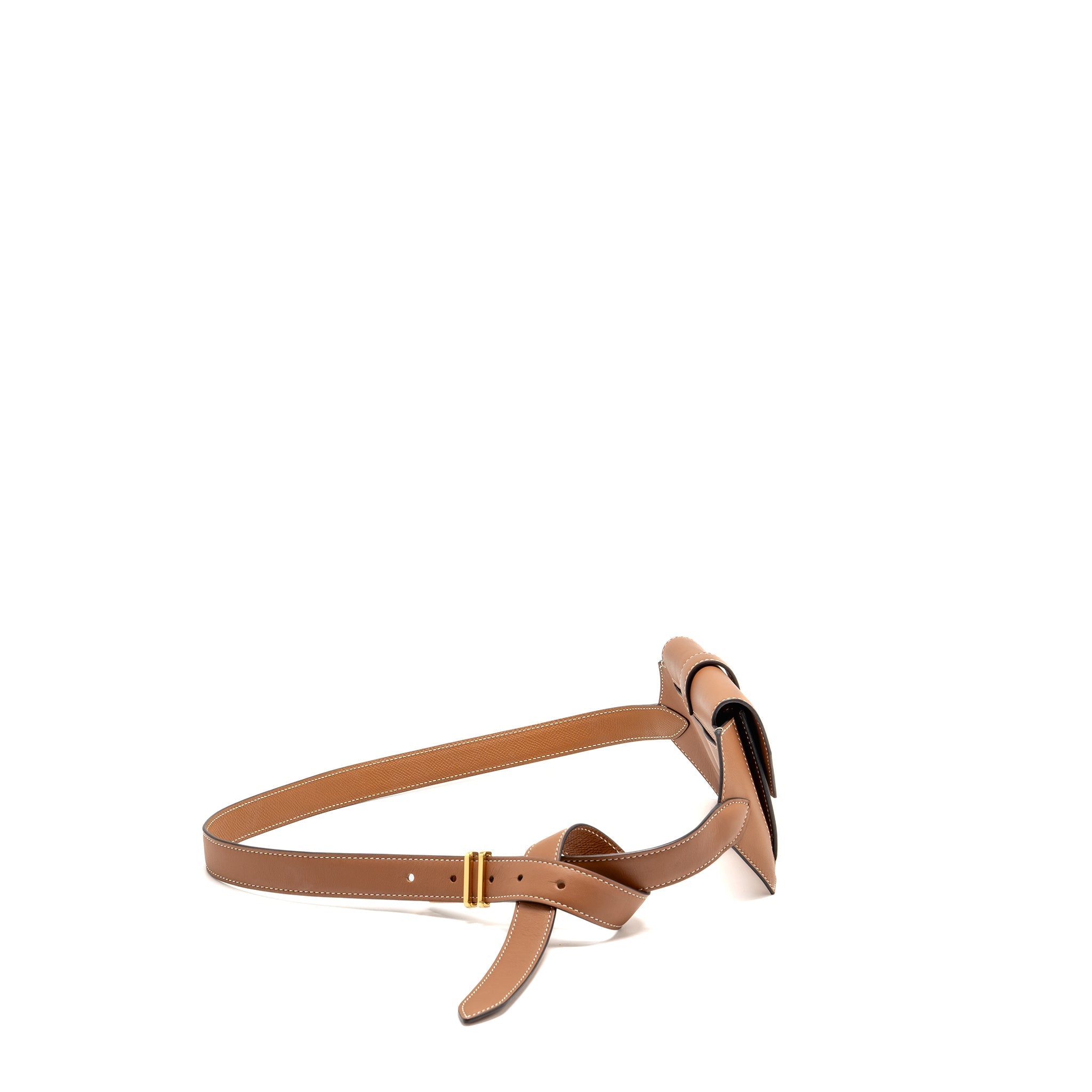 HERMES SIZE L ELAN POCKET 24 BELT BAG SWIFT GOLD GHW