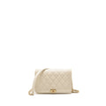 CHANEL BOY WALLET ON CHAIN CAVIAR WHITE LGHW