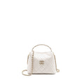 CHANEL 25S COCO CRUSH HANDLE BAG CAVIAR WHITE LGHW (MICROCHIP)