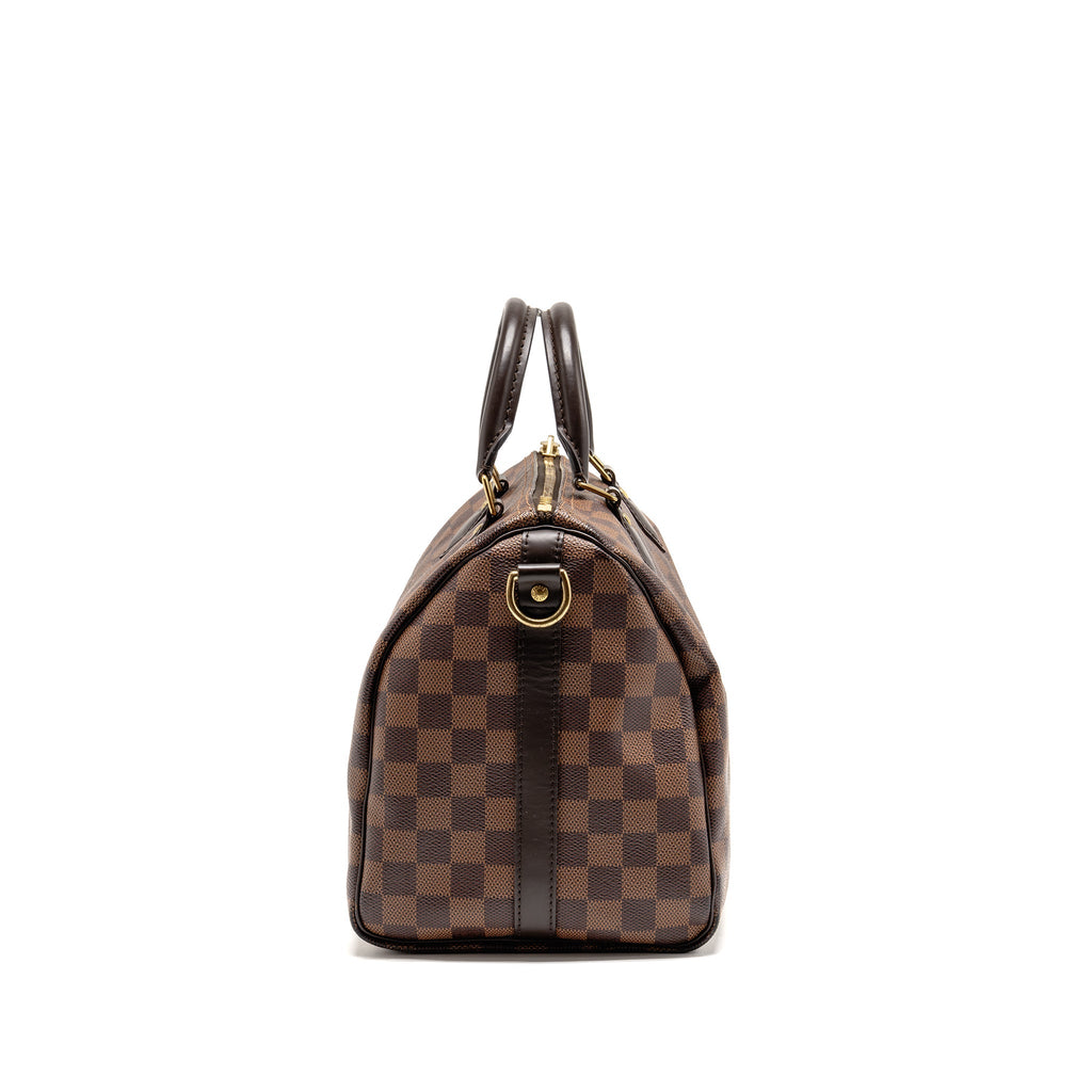 LOUIS VUITTON SPEEDY BANDOULIERE 30 DAMIER EBENE CANVAS GHW