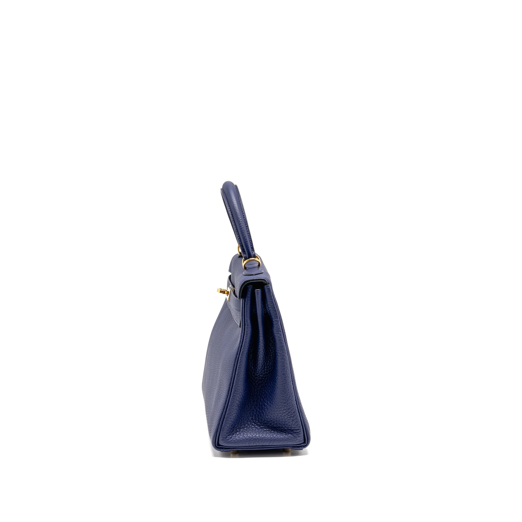 HERMES KELLY 25 TOGO BLUE GHW