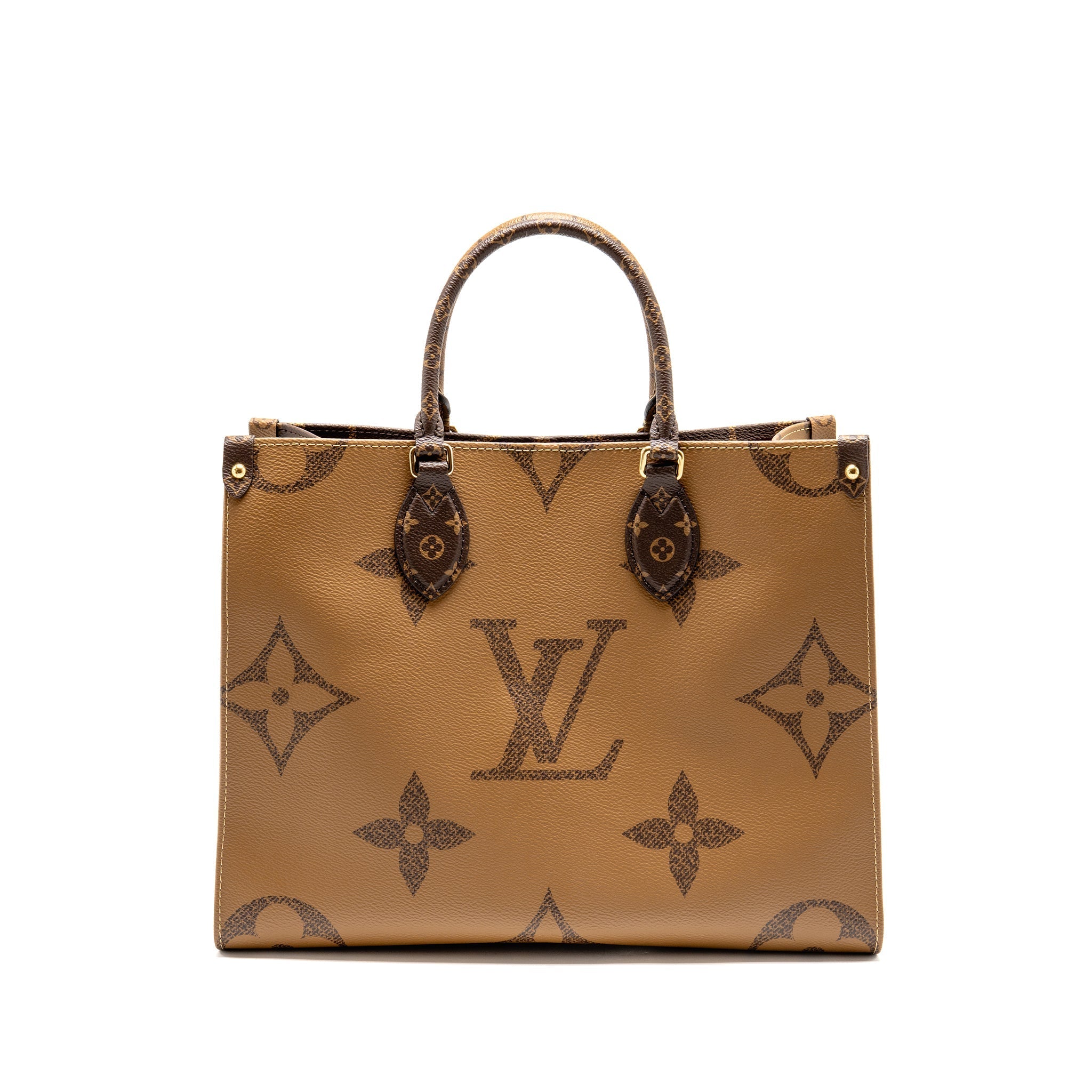 LOUIS VUITTON ONTHEGO MM MONOGRAM REVERSE CANVAS GHW