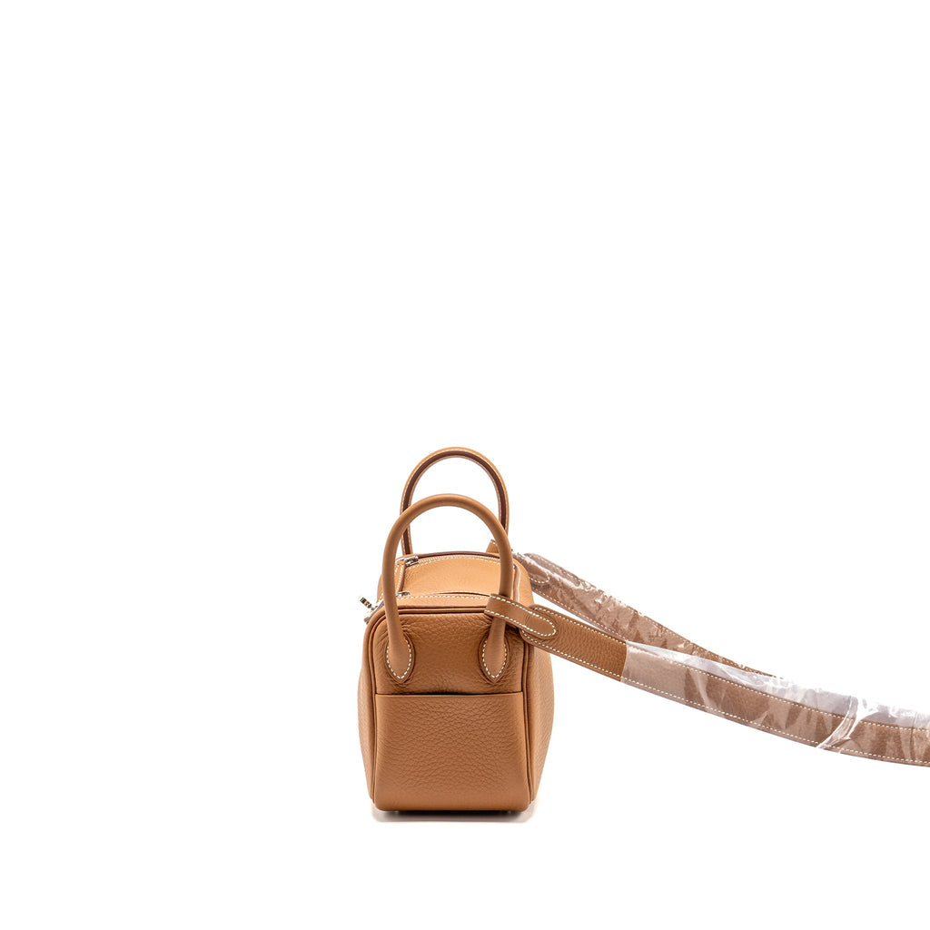 HERMES MINI LINDY II CLEMENCE GOLD SHW