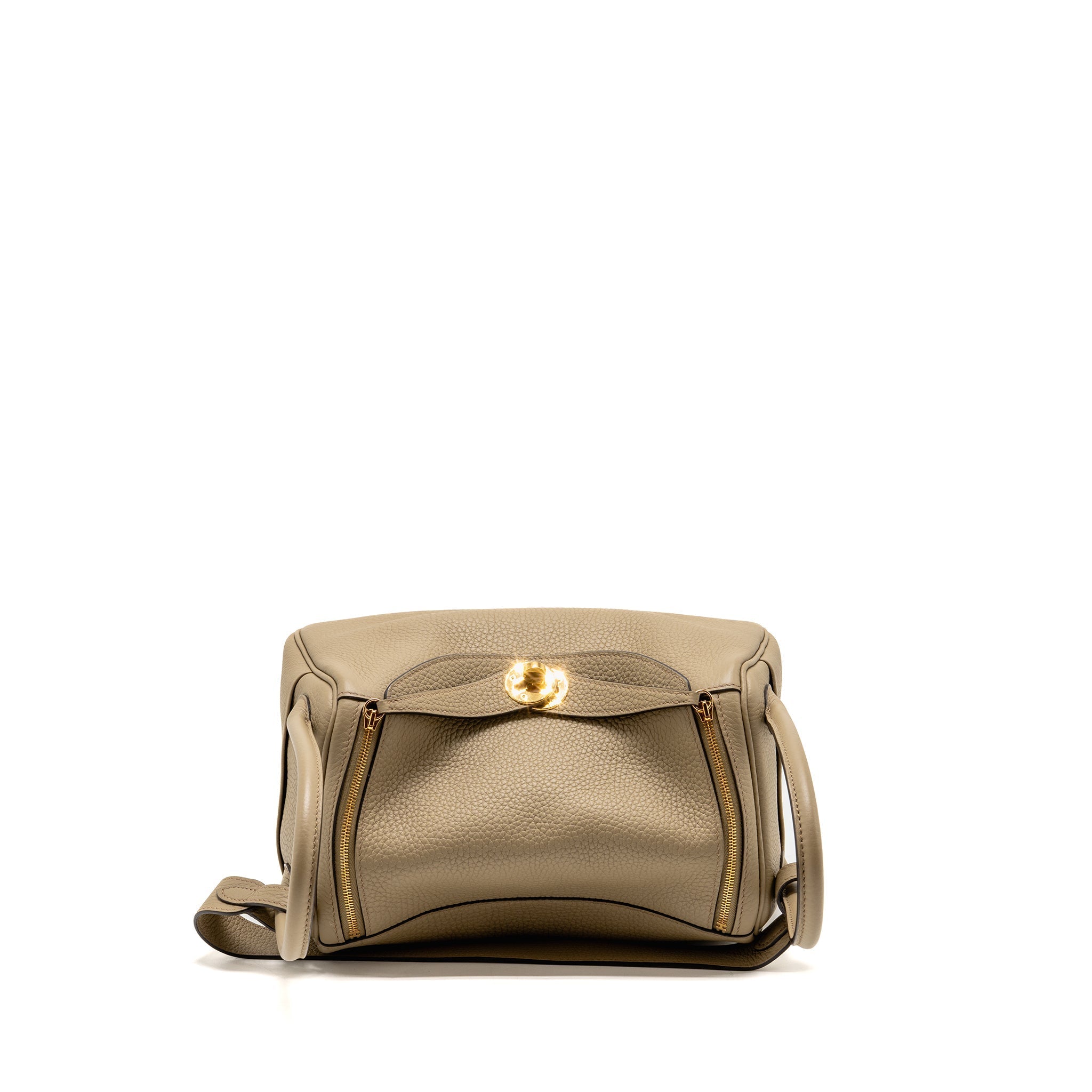 HERMES LINDY 26 CLEMENCE BEIGE MARFA GHW