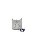 HERMES MINI EVELYN CLEMENCE BLEU PALE/BLEU INDIGO SHW
