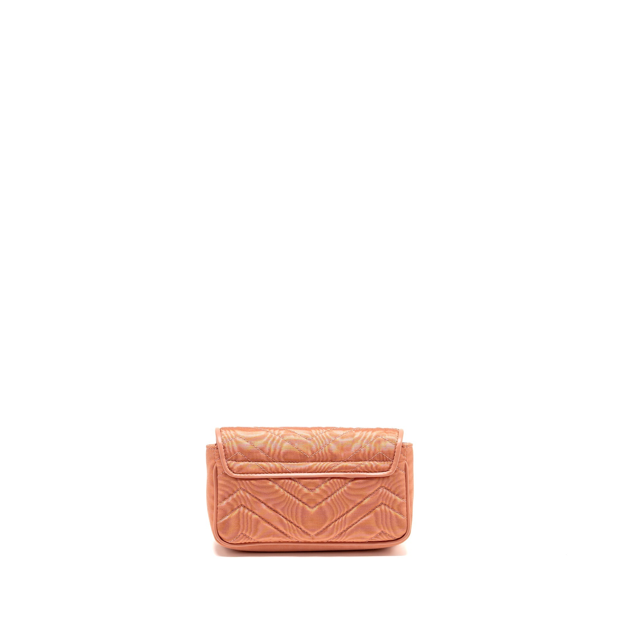 GUCCI MINI GG MARMONT CRYSTAL CHAIN FABRIC/ CRYSTAL PINK SHW