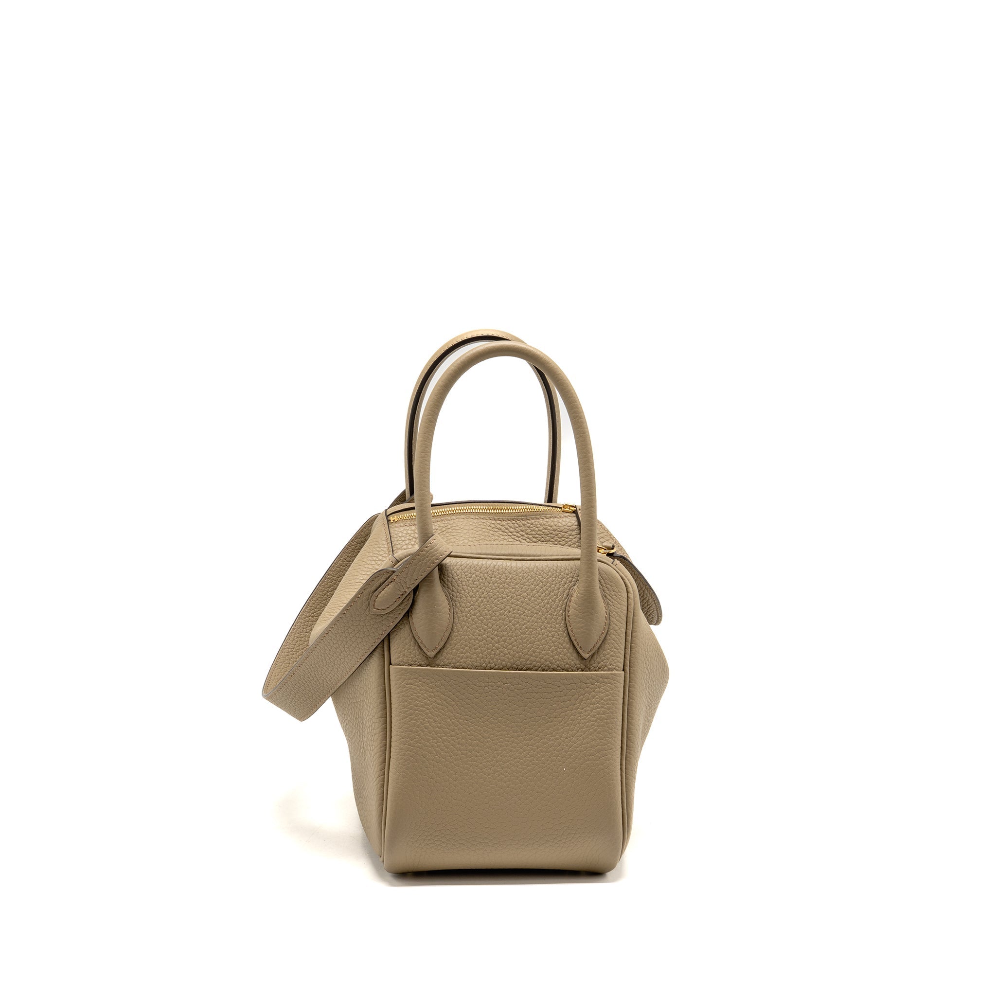 HERMES LINDY 26 CLEMENCE BEIGE MARFA GHW