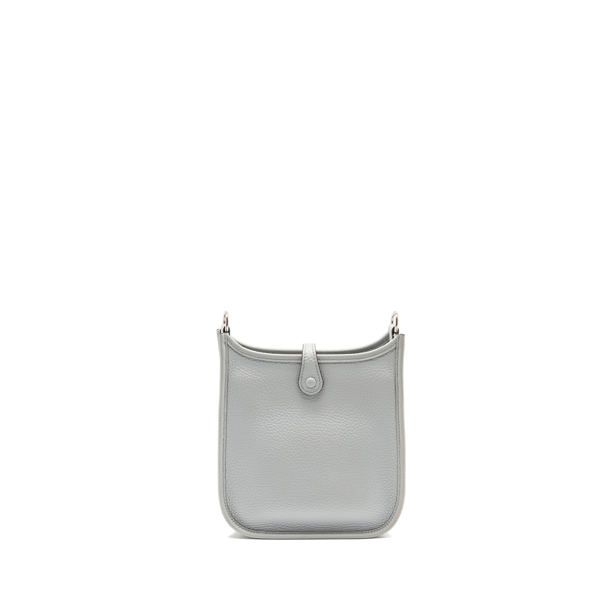 HERMES MINI EVELYN CLEMENCE BLEU PALE/BLEU INDIGO SHW