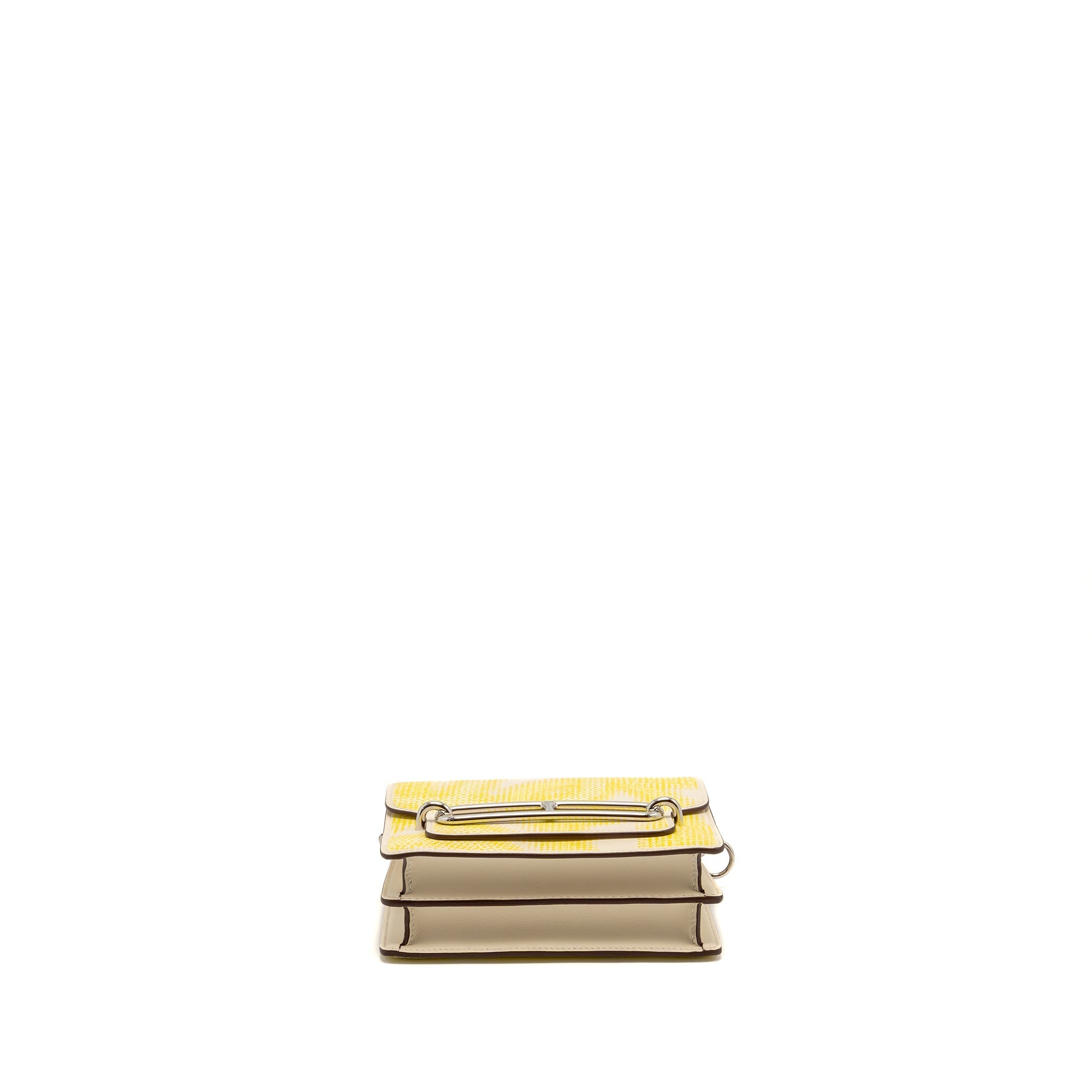 HERMES MINI ROULIS LIMITED EDITION CIRCUIT 24 FAUBOURG SWIFT NATA/LIME/JAUNE BOURGEON/JAUNE POUSSIN SHW