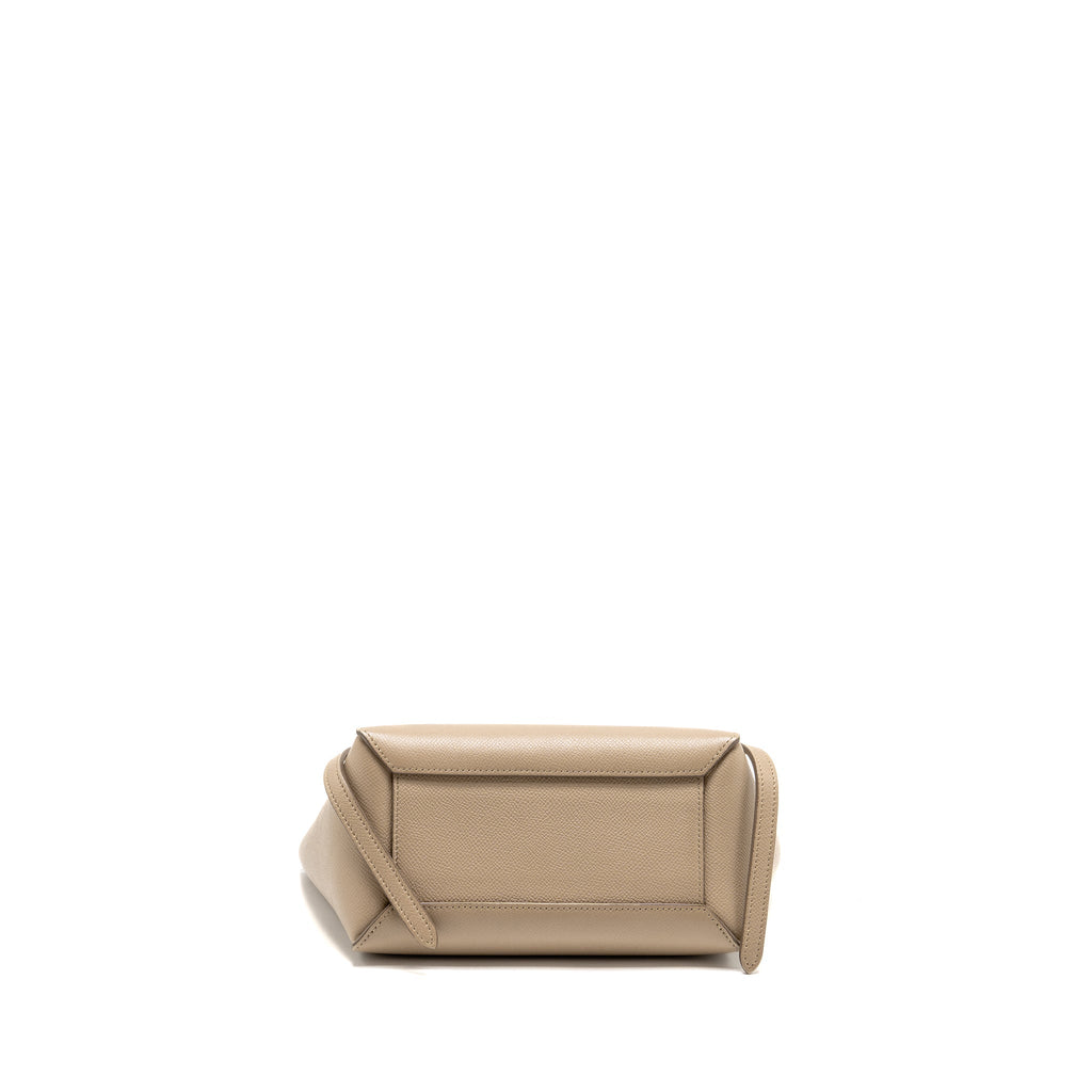 CELINE NANO BELT BAG CALFSKIN LIGHT BEIGE GHW