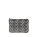 GOYARD SENAT MM POUCH GOYARDINE CANVAS GREY SHW