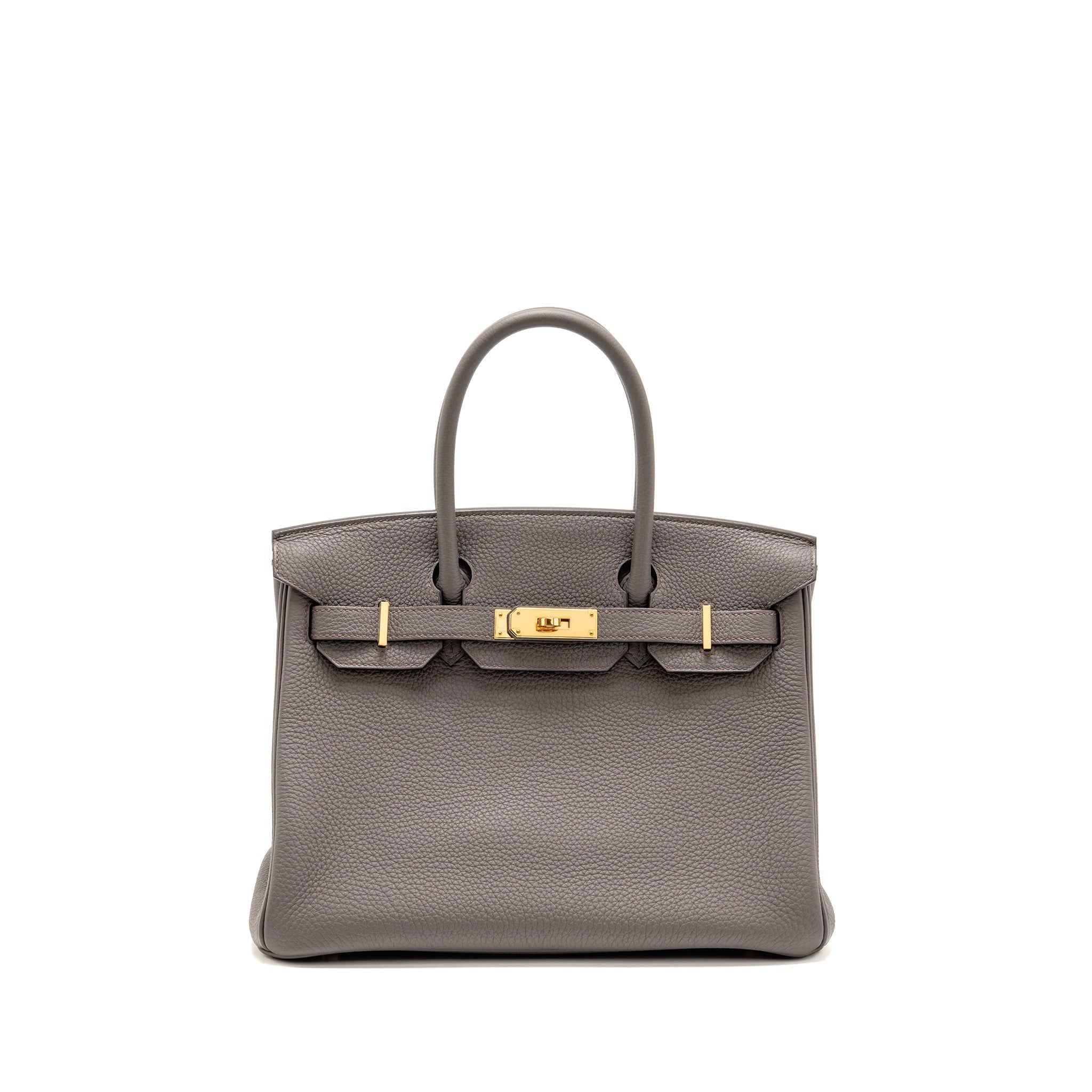 HERMES BIRKIN 30 TOGO GRIS ETAIN RGHW