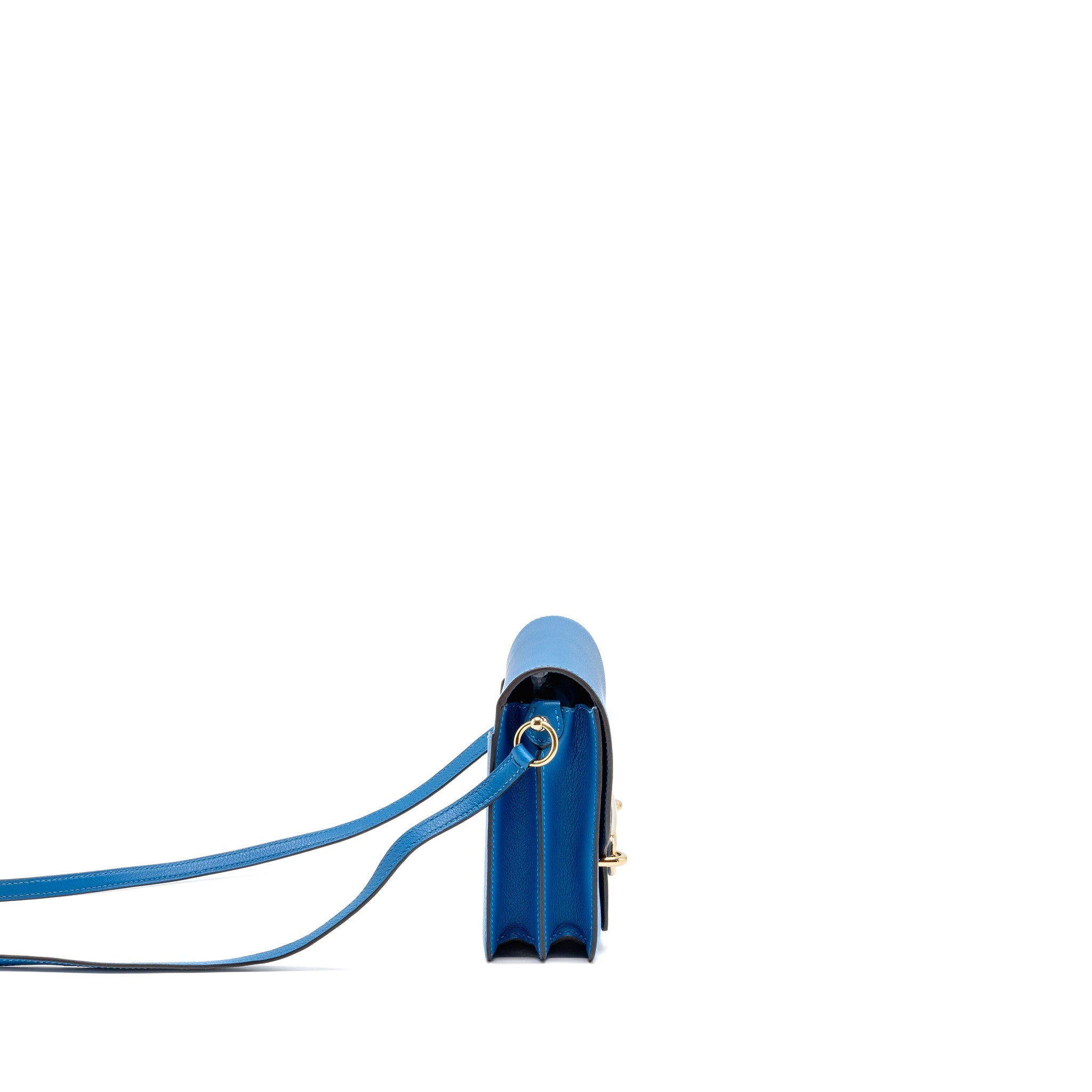 HERMES MINI ROULIS EVERCOLOR B3 BLEU ZANZIBAR GHW