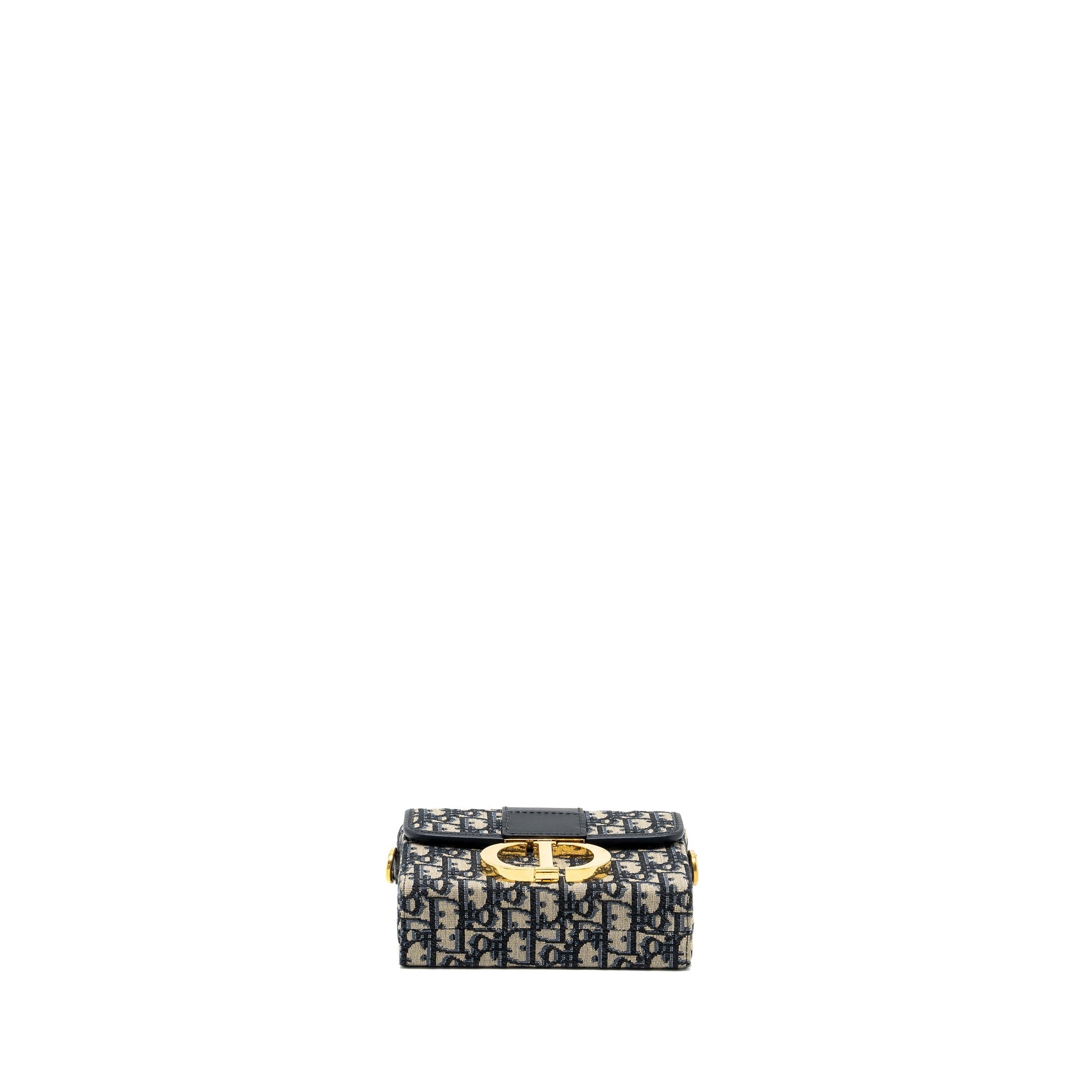 DIOR 30 MONTAIGNE BOX BLUE OBLIQUE JACQUARD GHW