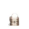 BVLGARI TOP HANDLE SERPENTI FOREVER CROSSBODY BAG SHINY LIZARD WHITE/MULTICOLOUR BLACK HARDWARE