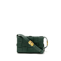 BOTTEGA VENETA SMALL CASSETTE BAG CHARM STRAP LIMITED EDITION CALFSKIN GREEN GHW