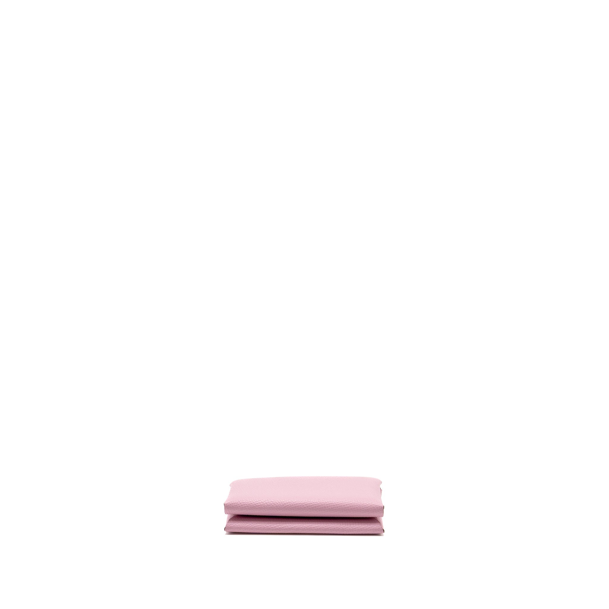 HERMES CALVI DUO CARD HOLDER EPSOM X9 MAUVE SYLVESTRE