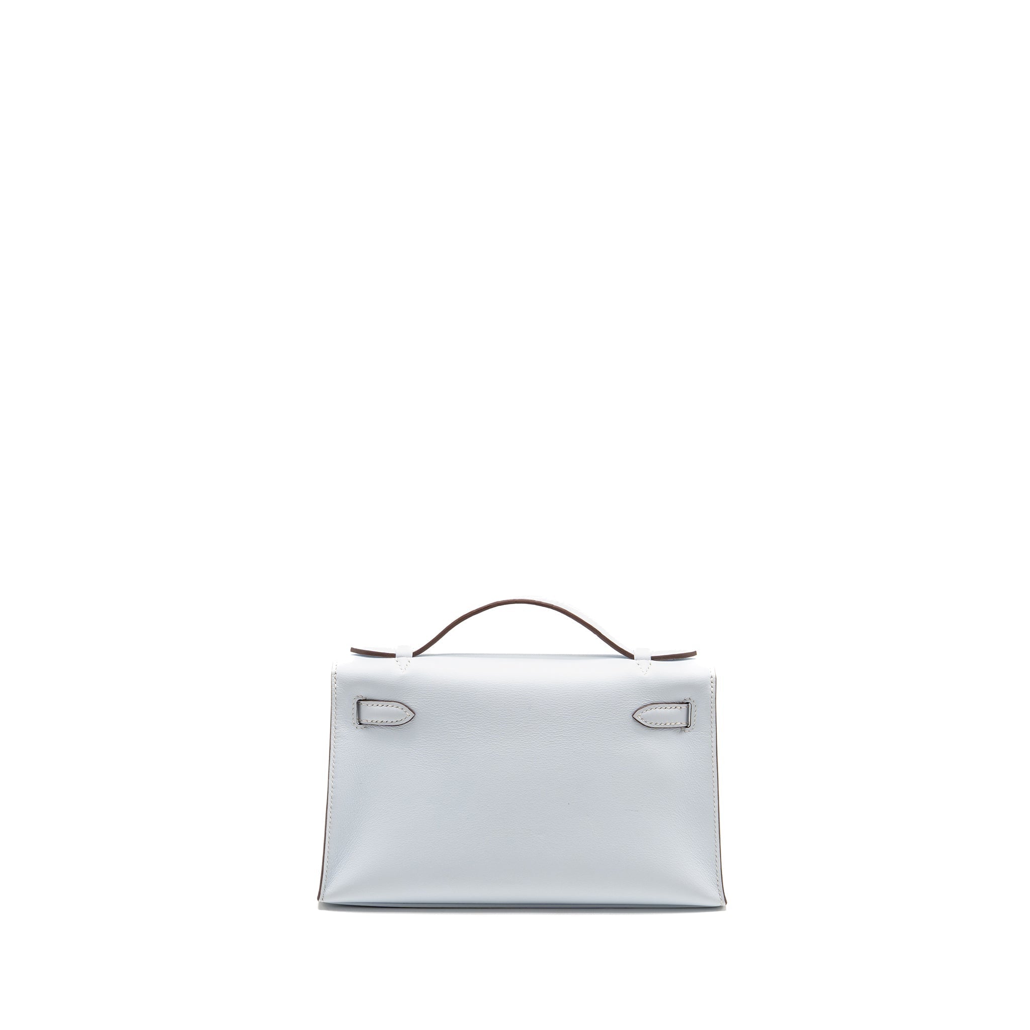 HERMES KELLY POCHETTE SWIFT BLEU BRUME SHW