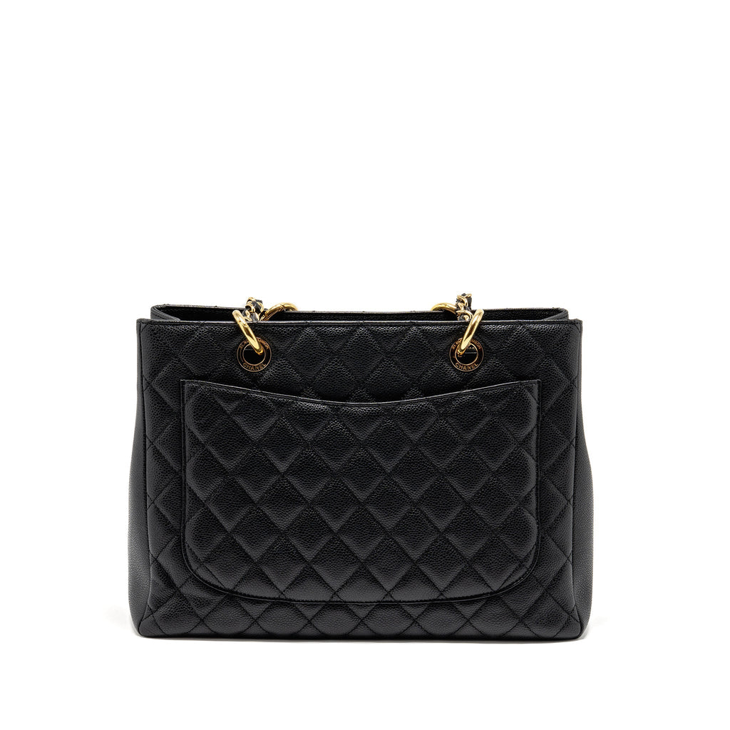 CHANEL GRAND SHOPPING TOTE / GST CAVIAR BLACK GHW