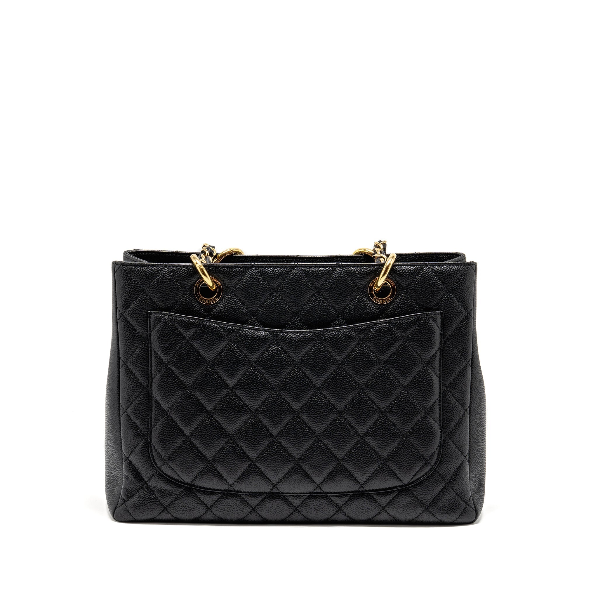 CHANEL GRAND SHOPPING TOTE / GST CAVIAR BLACK GHW