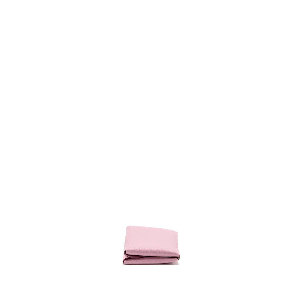 HERMES CALVI DUO CARD HOLDER EPSOM X9 MAUVE SYLVESTRE