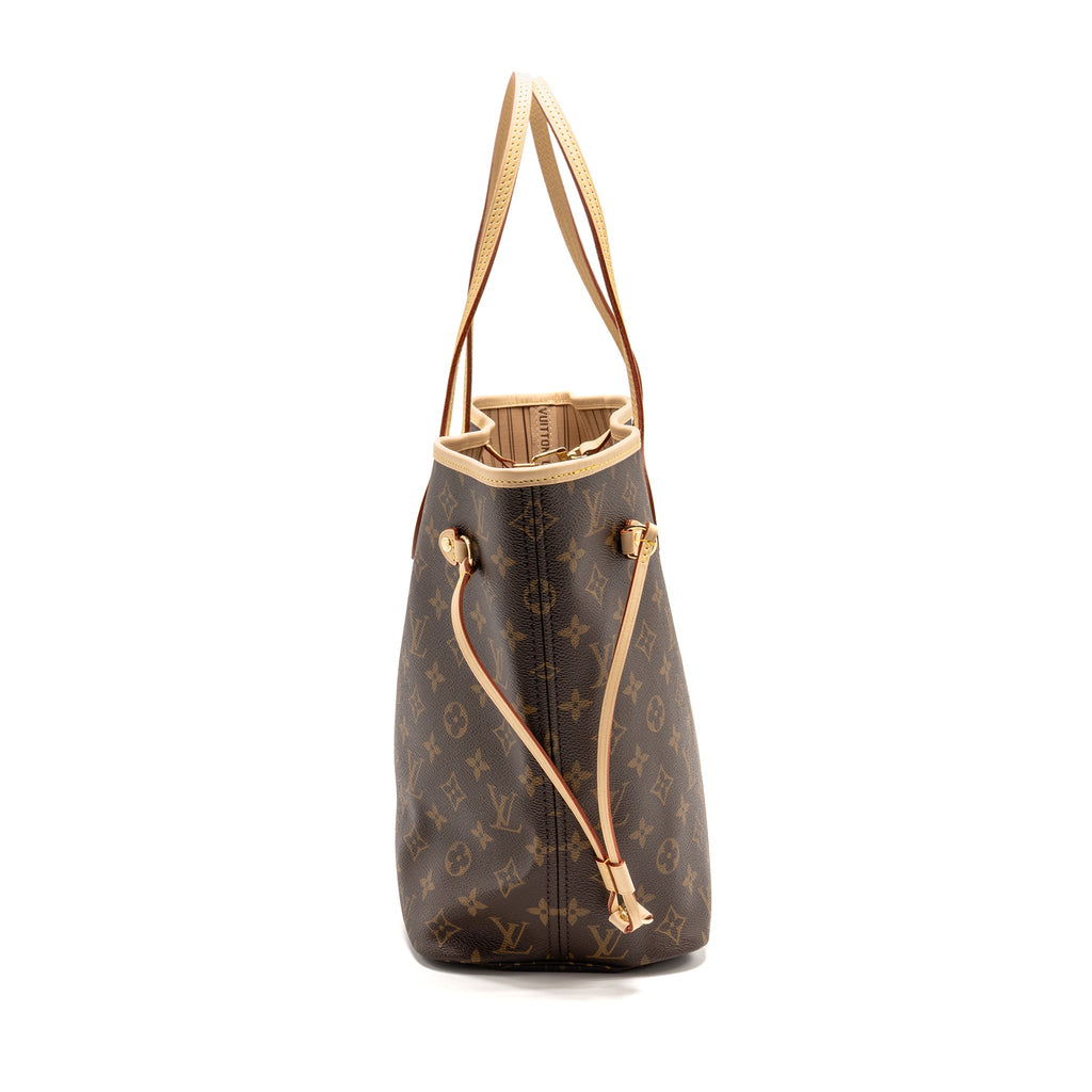 LOUIS VUITTON NEVERFULL MM MONOGRAM CANVAS GHW