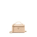 CHANEL 25K CC TOP HANDLE VANITY WITH CHAIN CAVIAR BEIGE LGHW (MICROCHIP)