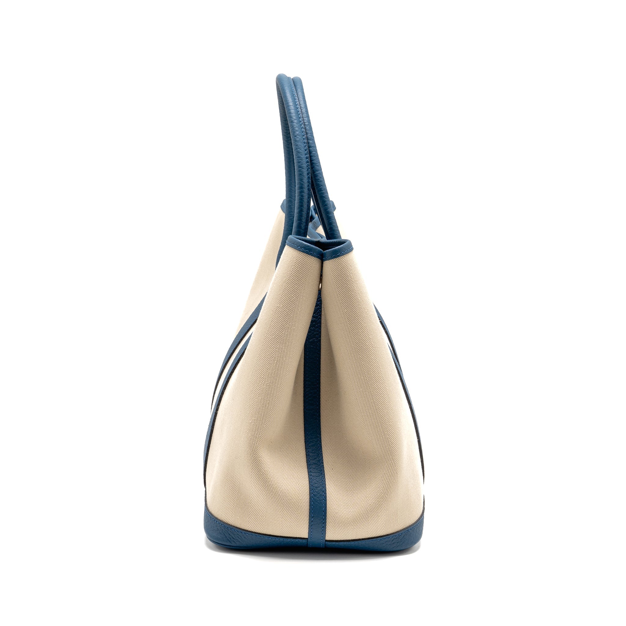 HERMES GARDEN PARTY 36 NEGONDA/CANVAS CRAIE/BLEU OUTREMER SHW