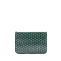 GOYARD SENAT MM POUCH GOYARDINE CANVAS GREEN SHW
