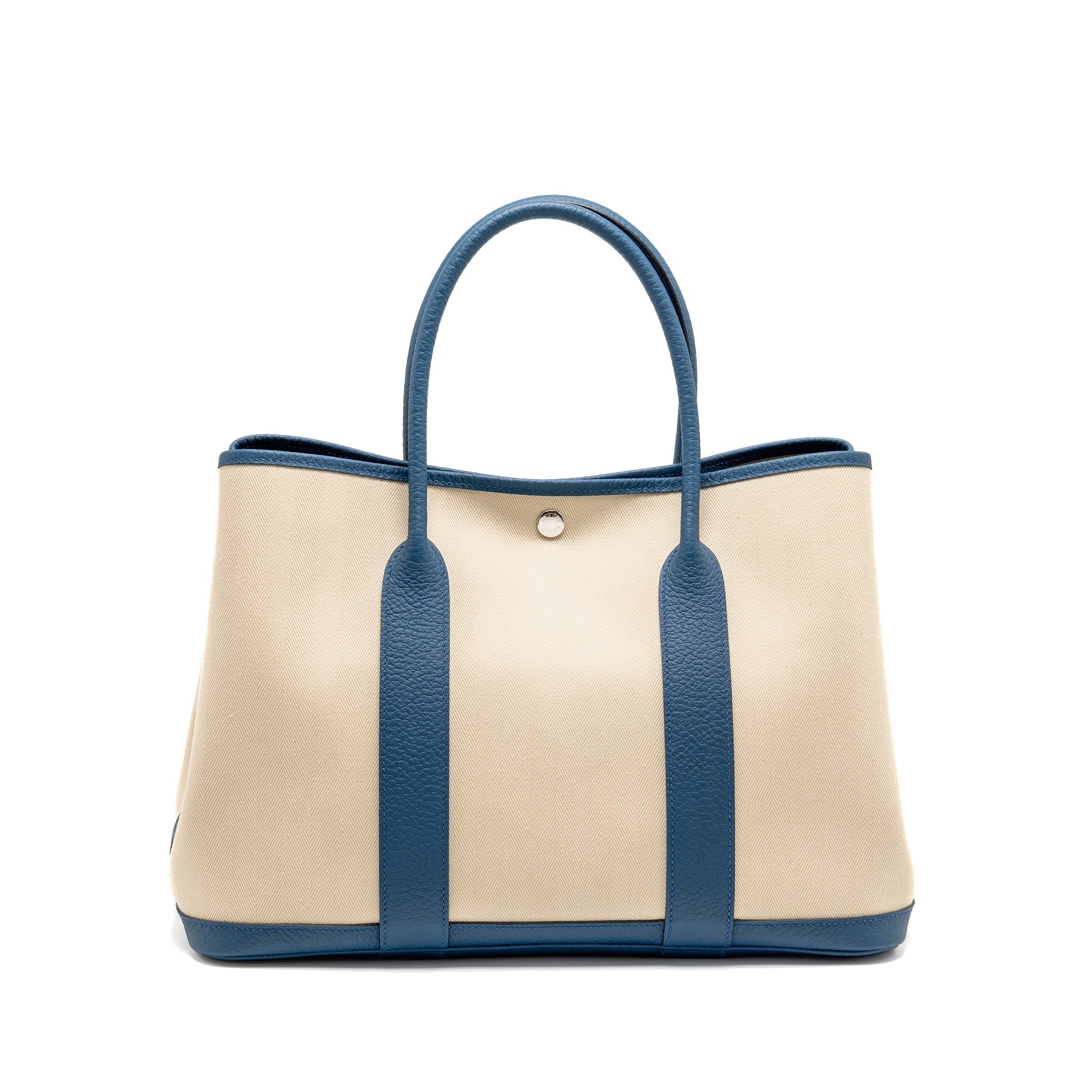 HERMES GARDEN PARTY 36 NEGONDA/CANVAS CRAIE/BLEU OUTREMER SHW