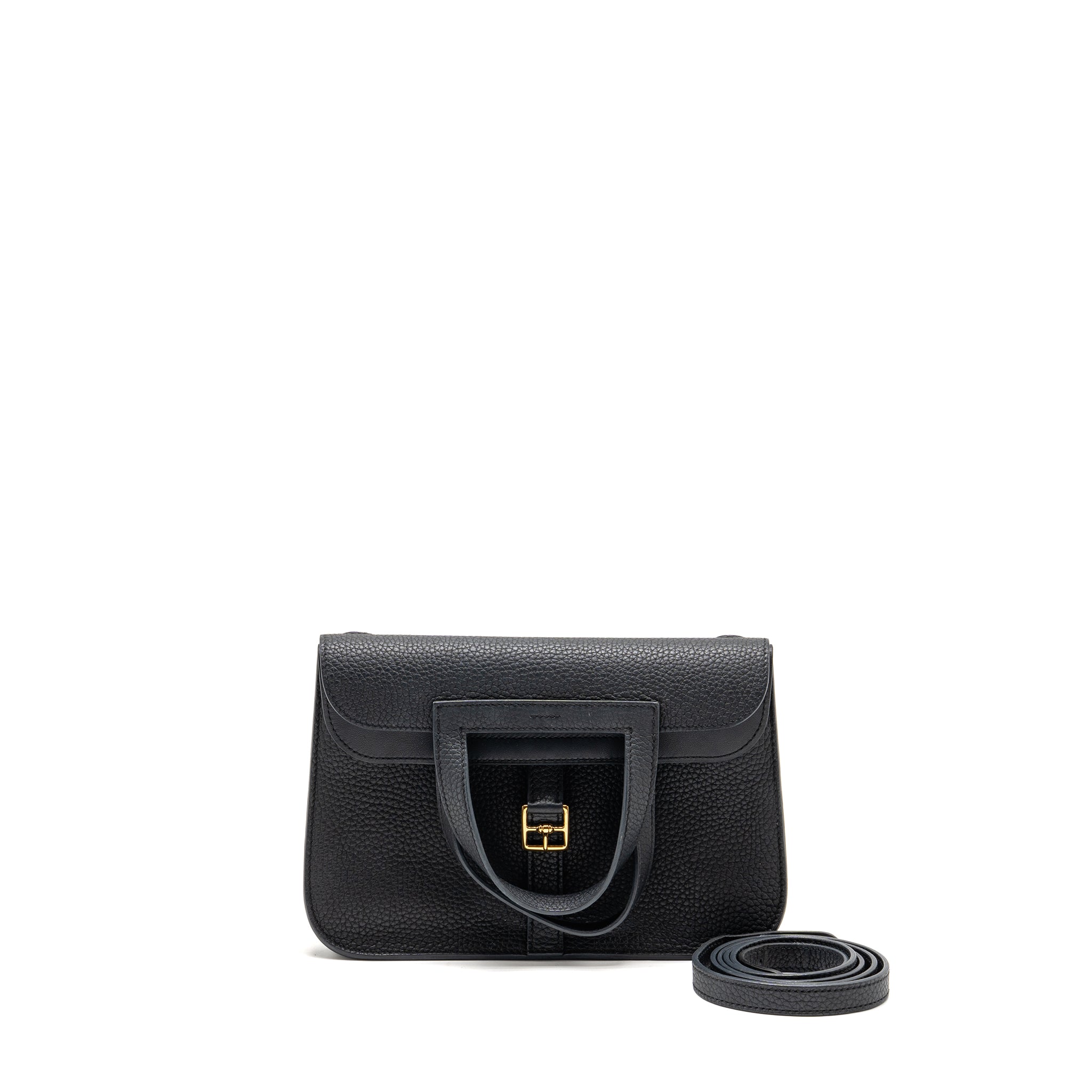 HERMES HALZAN 25 CLEMENCE BLACK GHW