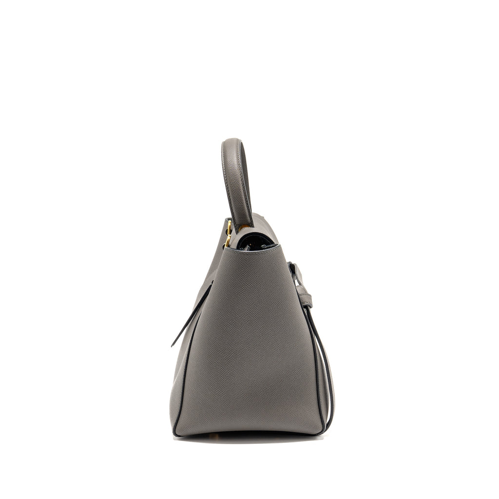 CELINE MINI BELT BAG GRAINED CALFSKIN GREY GHW