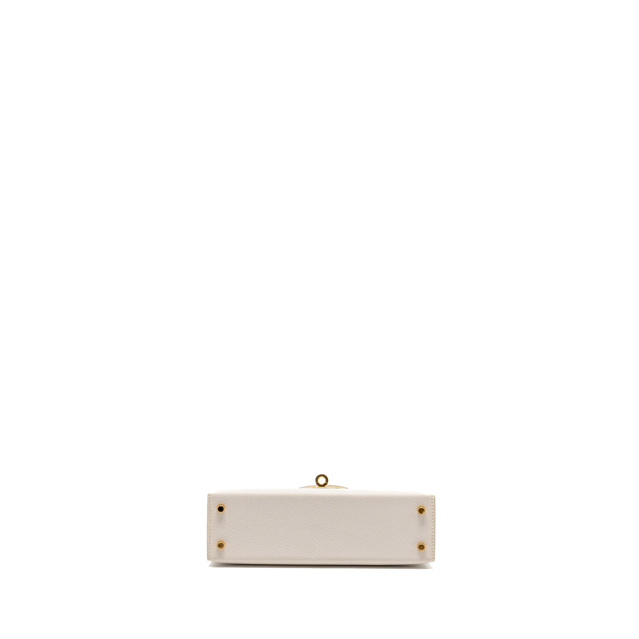 HERMES MINI KELLY II EPSOM GRIS PALE GHW
