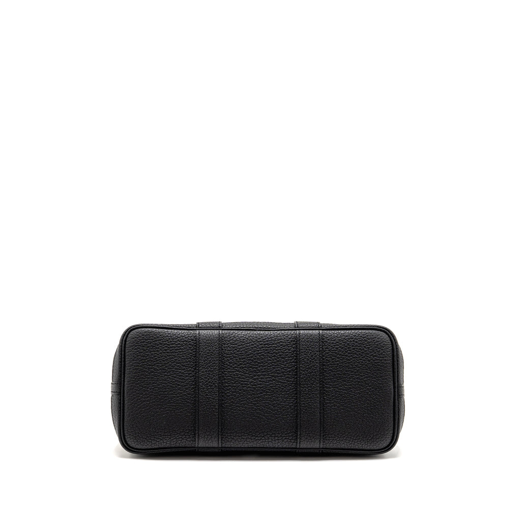 HERMES GARDEN PARTY 30 CANVAS / NEGONDA LEATHER GREY/ BLACK SHW