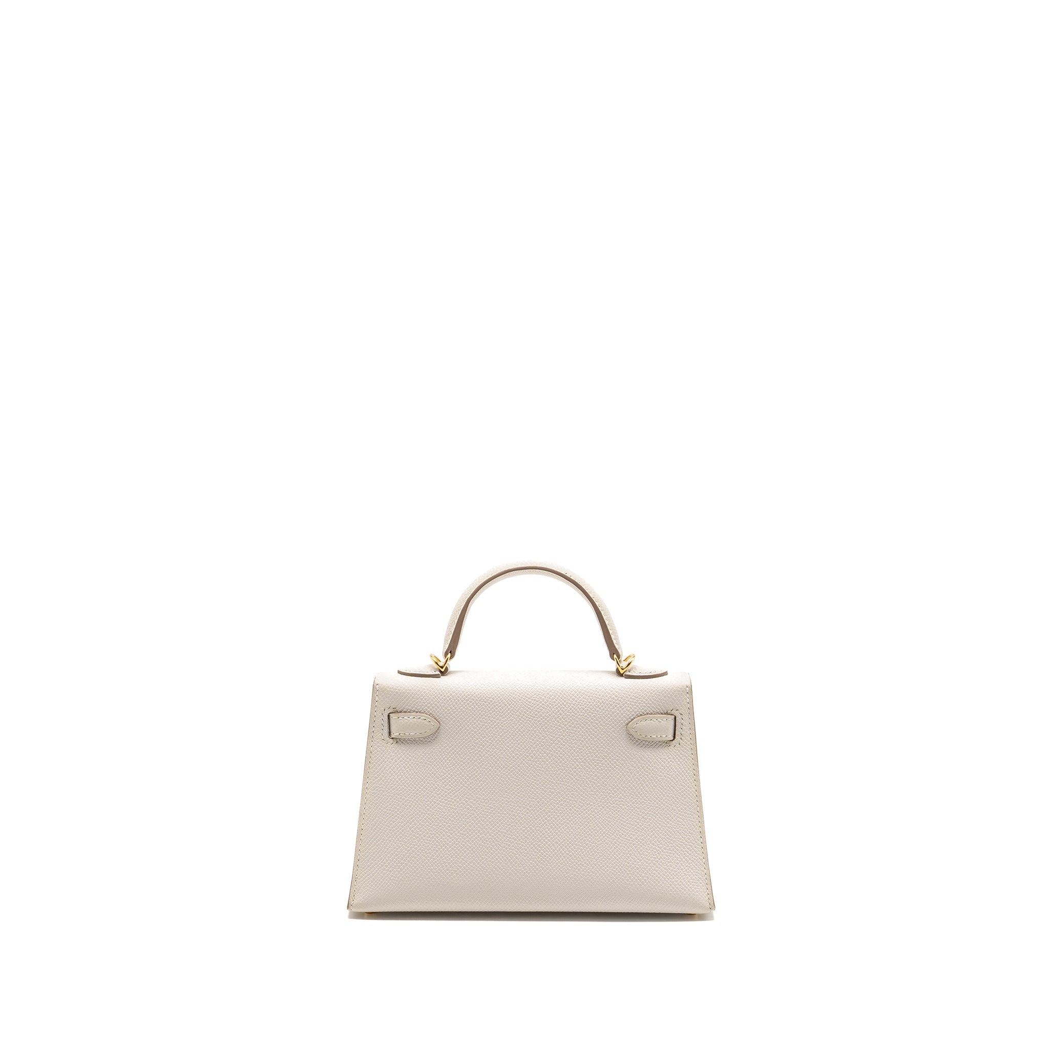 HERMES MINI KELLY II EPSOM GRIS PALE GHW